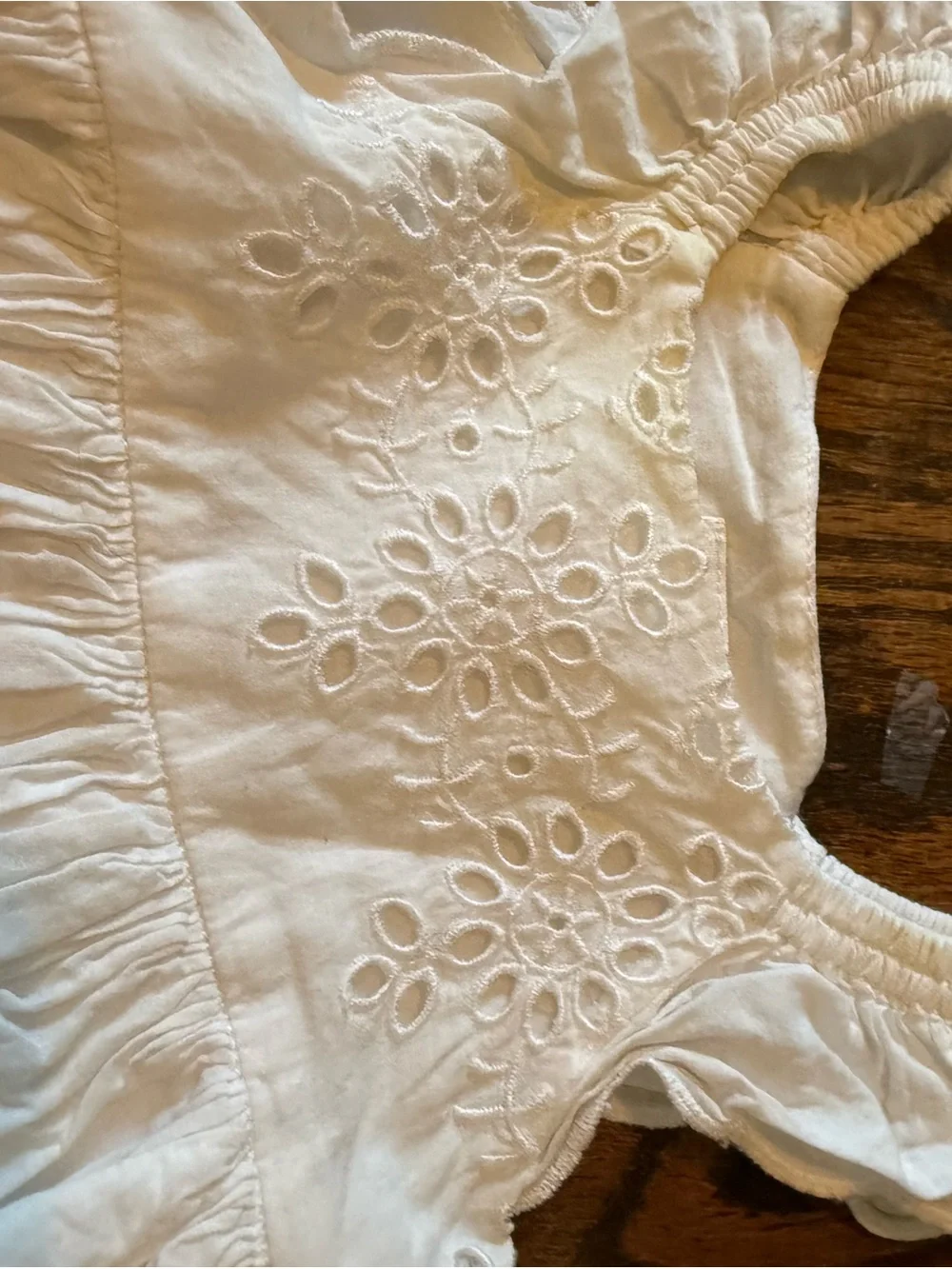 GAP White Eyelet Dress with Matching Bloomers